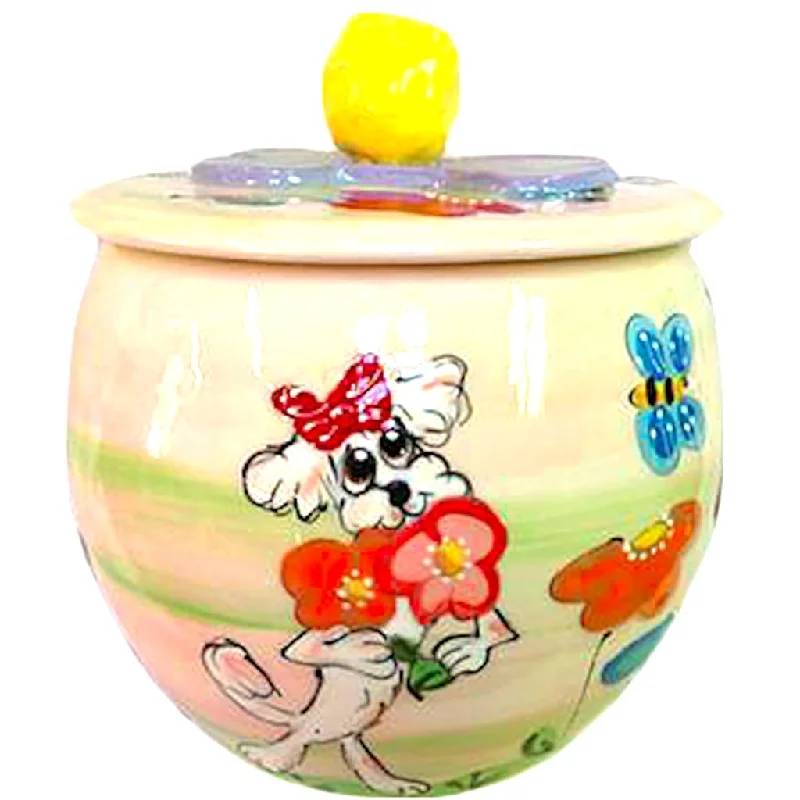 Bichon Frise 3 Dog Treat Jar