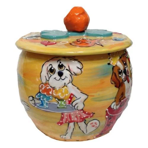 Bichon Frise 5 Dog Treat Jar