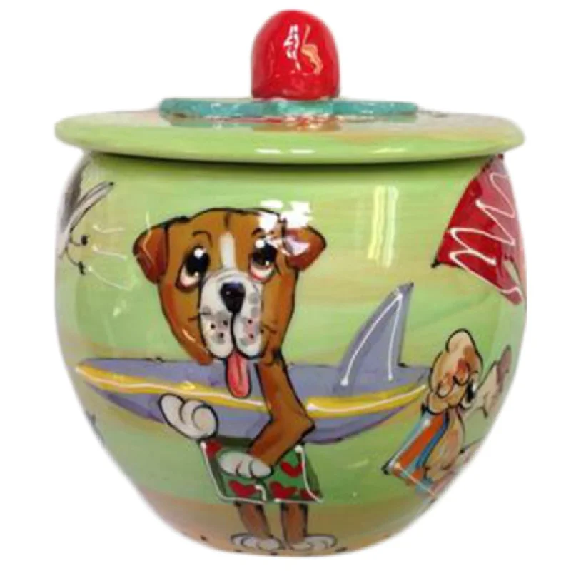 Bulldog 4 Dog Treat Jar