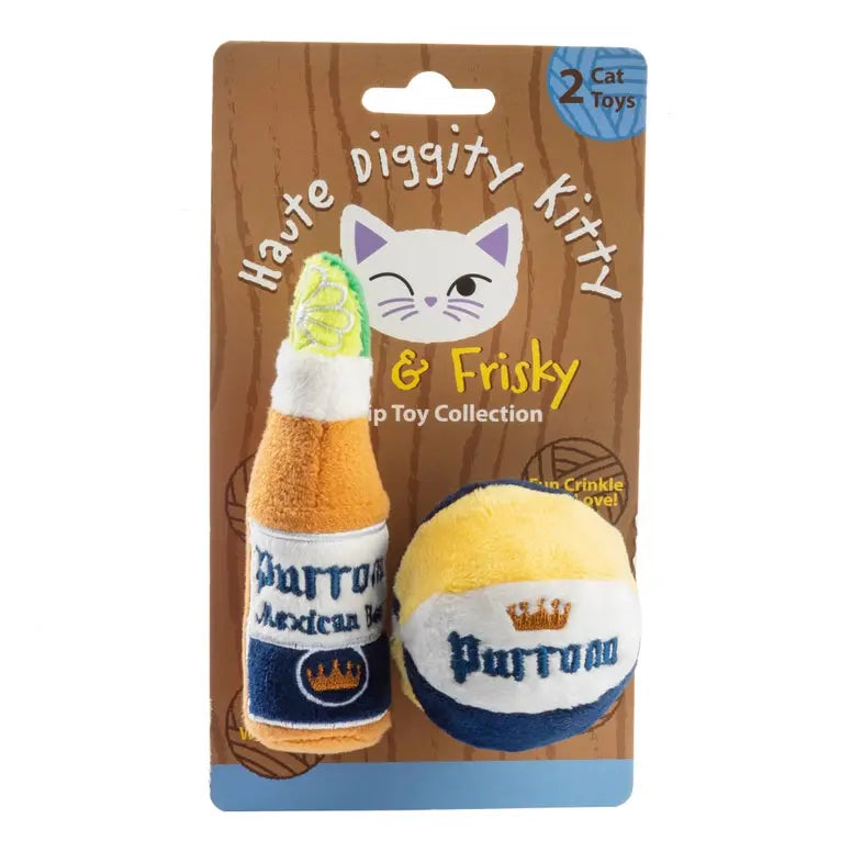 Haute Diggity Dog Purrona Bottle & Ball Organic Catnip Toys